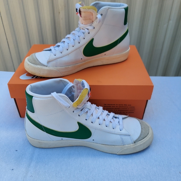nike blazer mid 77 vintage white green